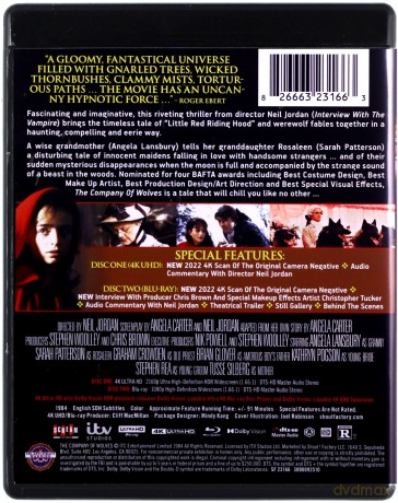 The Company of Wolves (Towarzystwo wilków) [Blu-Ray 4K]+[Blu-Ray]