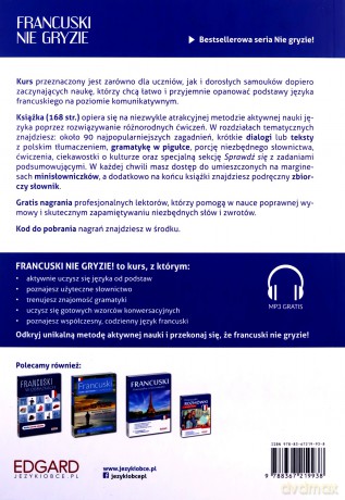 Francuski nie gryzie!+ MP3. Innowacyjny kurs od podstaw - Klaudyna Banaszek [KSIĄŻKA]