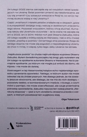 Najdłuższa podróż - Oksana Zabużko [KSIĄŻKA]
