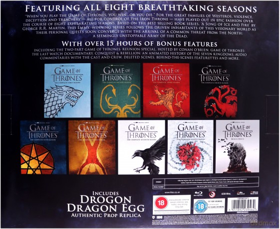 Game of Thrones: The Complete Series with Dragon Egg (Gra o Tron) [33xBlu-Ray]