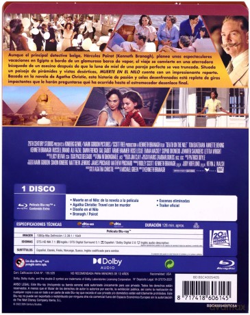 Death on the Nile (Śmierć na Nilu) (steelbook) [Blu-Ray]