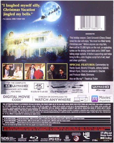 National Lampoon's Christmas Vacation (W krzywym zwierciadle: Witaj, Święty Mikołaju) [Blu-Ray 4K]+[Blu-Ray]