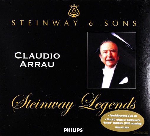 Claudio Arrau: Steinway Legends (digipack) [2CD]