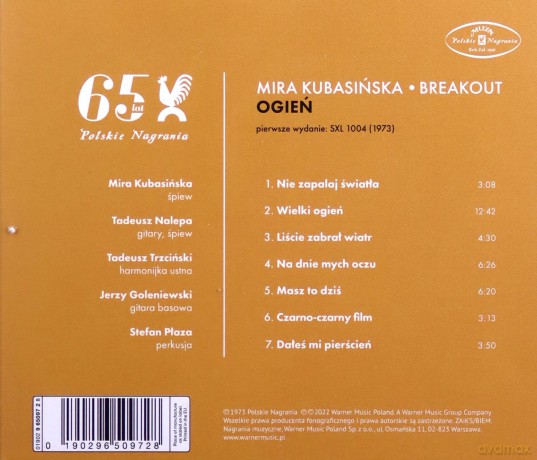 Mira Kubasińska & Breakout: Ogień [CD]