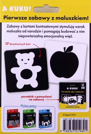 A kuku! Kontrastowe obrazki (Poradnik + karty obrazkowe). Kapitan Nauka. A kuku! - Anna Zych [KSIĄŻKA]