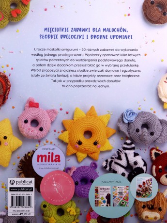 Donut Buddies. Szydełkowe maskotki amigurumi. 50 łatwych wzorów - Rachel Zain [KSIĄŻKA]