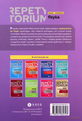 Fizyka. Repetytorium liceum/technikum 2023 [KSIĄŻKA]