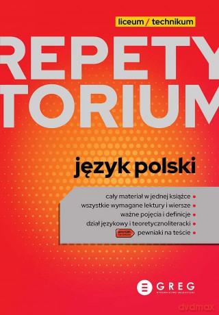 Język polski. Repetytorium liceum/technikum 2023 [KSIĄŻKA]