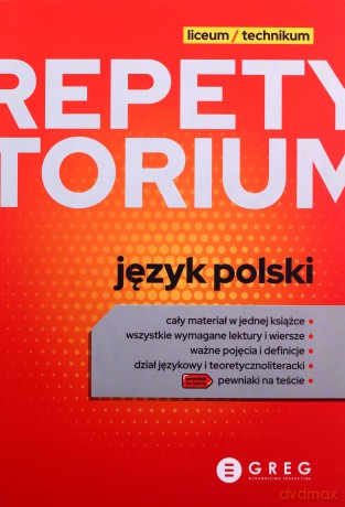 Język polski. Repetytorium liceum/technikum 2023 [KSIĄŻKA]