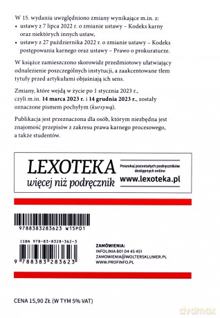 Kodeks postępowania karnego. Przepisy [KSIĄŻKA]