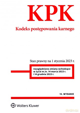 Kodeks postępowania karnego. Przepisy [KSIĄŻKA]