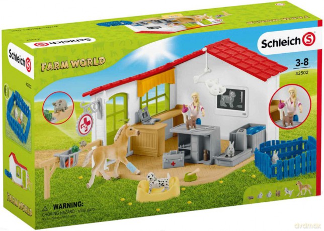 Przychodnia weterynaryjna ze zwierzętami domowymi SLH42502 [FIGURKA]