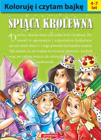 Śpiąca królewna. Koloruję i czytam bajkę - Patrycja Gazda [KSIĄŻKA]