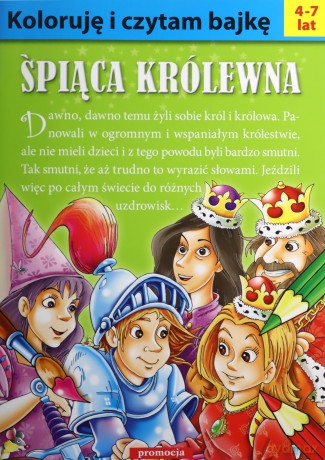 Śpiąca królewna. Koloruję i czytam bajkę - Patrycja Gazda [KSIĄŻKA]