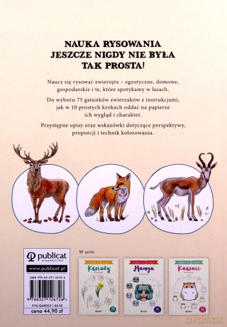 Zwierzęta. Rysowanie w 10 krokach - Heather Kilgour [KSIĄŻKA]