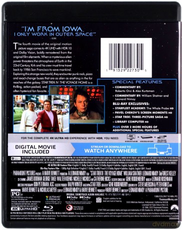 Star Trek IV: The Voyage Home (Star Trek IV: Powrót na Ziemię) [Blu-Ray 4K]+[Blu-Ray]