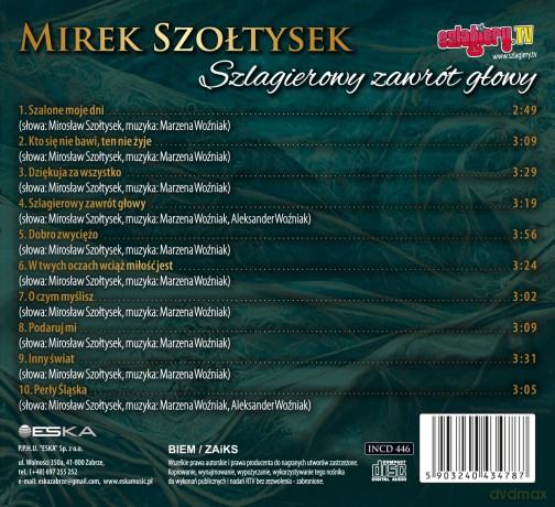 Mirek Szołtysek: Szlagierowy zawrót głowy [CD]