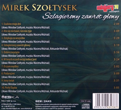 Mirek Szołtysek: Szlagierowy zawrót głowy [CD]