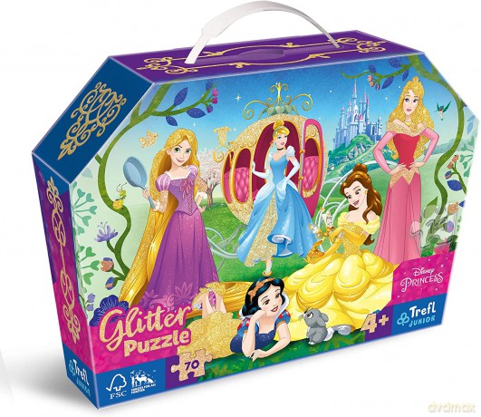 TREFL Księżniczki Disney Princess 70 el. Glitter [PUZZLE]
