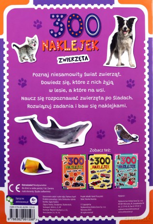 300 naklejek. Zwierzęta [KSIĄŻKA]