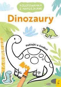 Kolorowanka z naklejkami. Dinozaury [KSIĄŻKA]