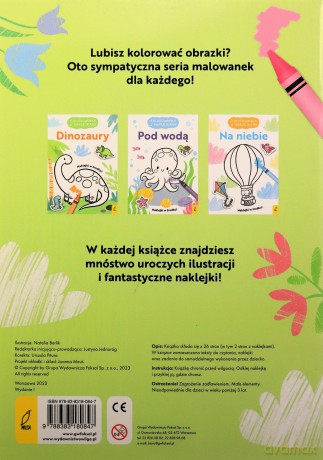 Kolorowanka z naklejkami. W bajecznym ogrodzie [KSIĄŻKA]