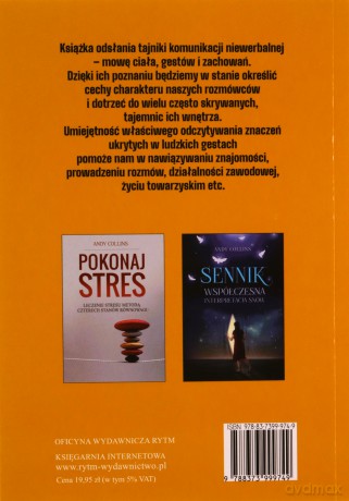 Mowa ciała. Co znaczą nasze gesty? - Andy Collins [KSIĄŻKA]