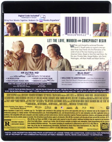Amsterdam [Blu-Ray 4K]+[Blu-Ray]