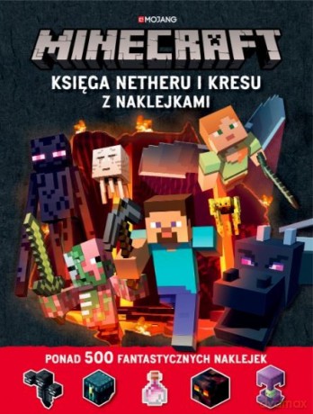 Księga Netheru i Kresu z naklejkami Minecraft