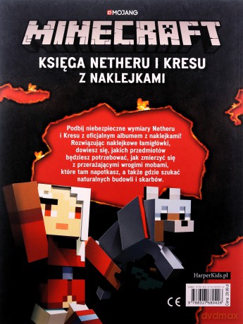 Księga Netheru i Kresu z naklejkami Minecraft