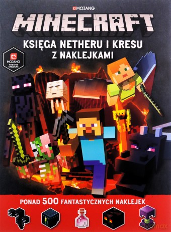 Księga Netheru i Kresu z naklejkami Minecraft