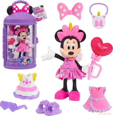 Myszka Minnie Zestaw do zabawy Modna laleczka Minnie Fashion, 15 cm [FIGURKA]