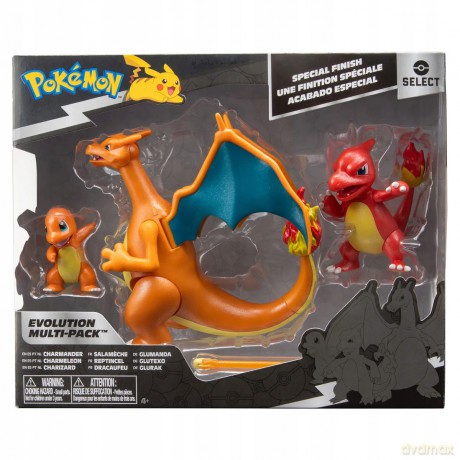 Pokemon Select Evolution Multipack - Charmander, Charmeleon, Charizard [FIGURKA]