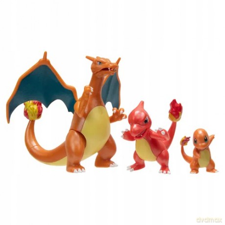 Pokemon Select Evolution Multipack - Charmander, Charmeleon, Charizard [FIGURKA]