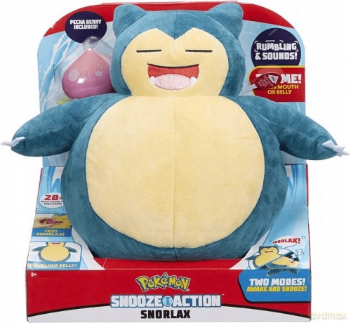 Pokemon Snorlax Seria 10, Plusz, 30 cm