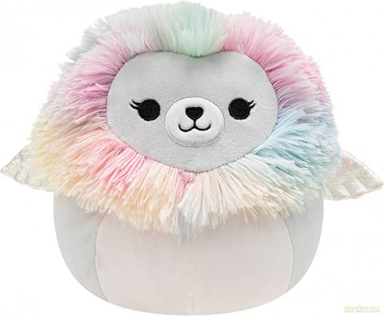 Squishmallows Szary Lew ze skrzydłami, Plusz, 40 cm