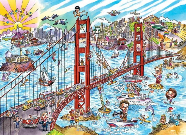 COBBLE HILL 1000 el. Doodle Town - San Francisco [PUZZLE]