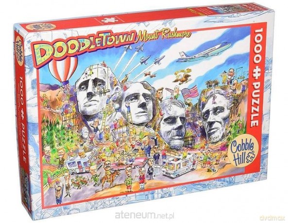 COBBLE HILL 1000 el. Doodle Town - USA, Góra Rushmore [PUZZLE]