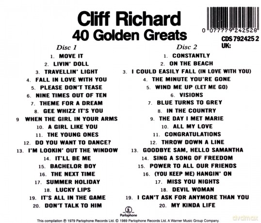 Cliff Richard: 40 Golden Greats [2CD]