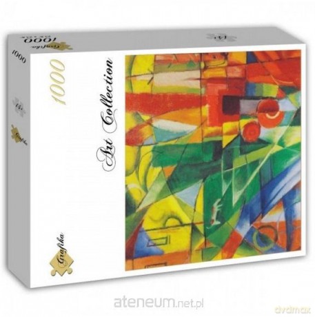 COBBLE HILL 1000 el. Krajobraz z domem, psem i zamkiem [PUZZLE]