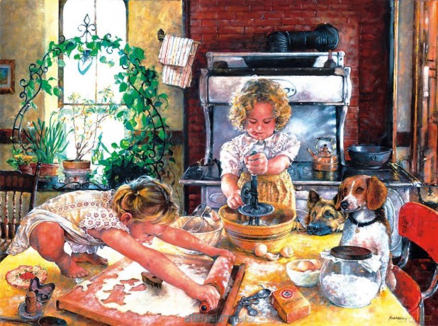 COBBLE HILL 1000 el. Pieczenie ciastek, Susan Brabeau [PUZZLE]