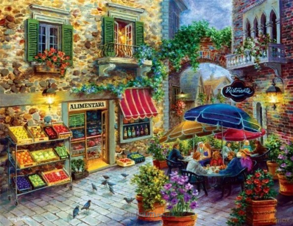 COBBLE HILL 1000 el. Popołudniowe spotkanie, Nicky Boehme [PUZZLE]