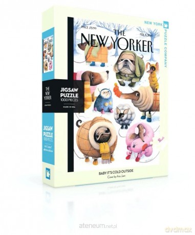COBBLE HILL 1000 el. Psy w zimie, New Yorker [PUZZLE]