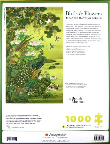 COBBLE HILL 1000 el. Ptaki i kwiaty, Paw przy drzewie [PUZZLE]