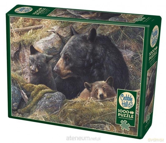 COBBLE HILL 1000 el. Rodzina niedźwiedzi Grizzli [PUZZLE]