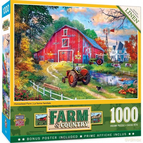 COBBLE HILL 1000 el. Stara czerwona szopa [PUZZLE]