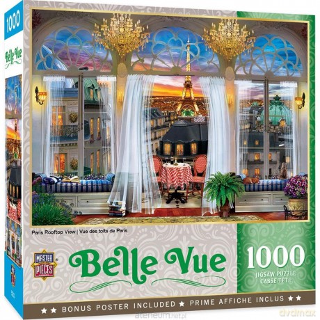 COBBLE HILL 1000 el. Taras z widokiem na Wieżę Eiffla [PUZZLE]
