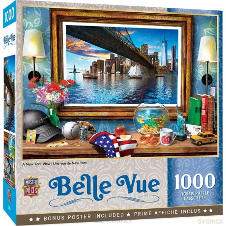 COBBLE HILL 1000 el. Widok na Nowy York [PUZZLE]