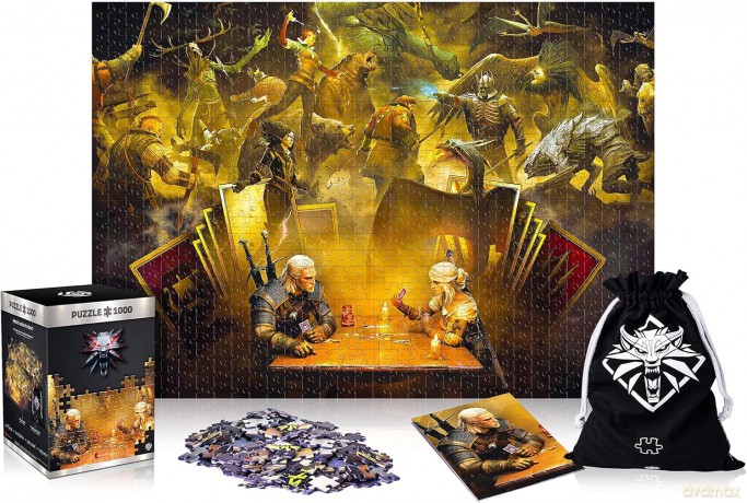 COBBLE HILL 1000 el. Wiedźmin: Playing Gwent [PUZZLE]