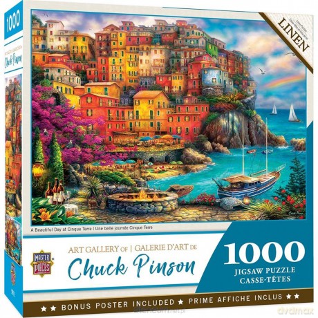 COBBLE HILL 1000 el. Włochy, Cinque Teer, Chuk Pinson [PUZZLE]